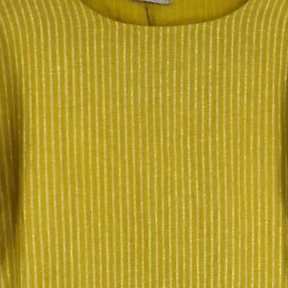 Lungo L’Arno Linen Yellow Striped Blouse - Picture 3 of 10
